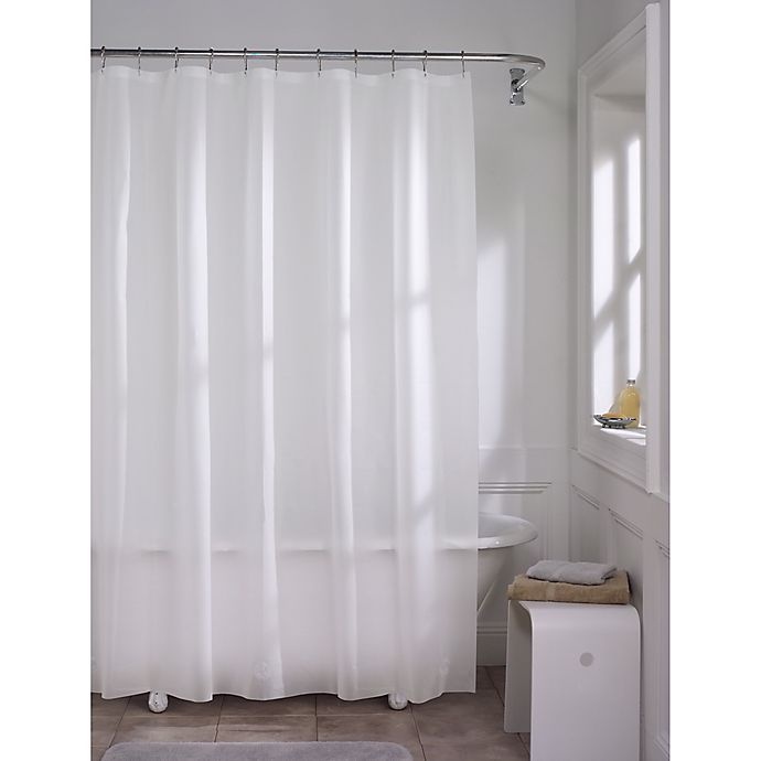 slide 1 of 6, Haven Recycled Medium Weight PEVA Shower Curtain Liner - Frost, 70 in x 84 in