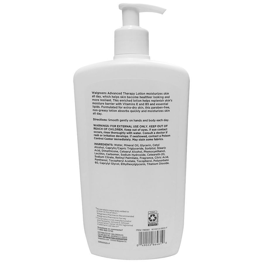 slide 2 of 2, Walgreens Advanced Therapy Lotion, 24 oz