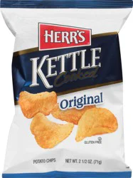 Herr's Kettle Cooked Original Potato Chips 2.5 oz