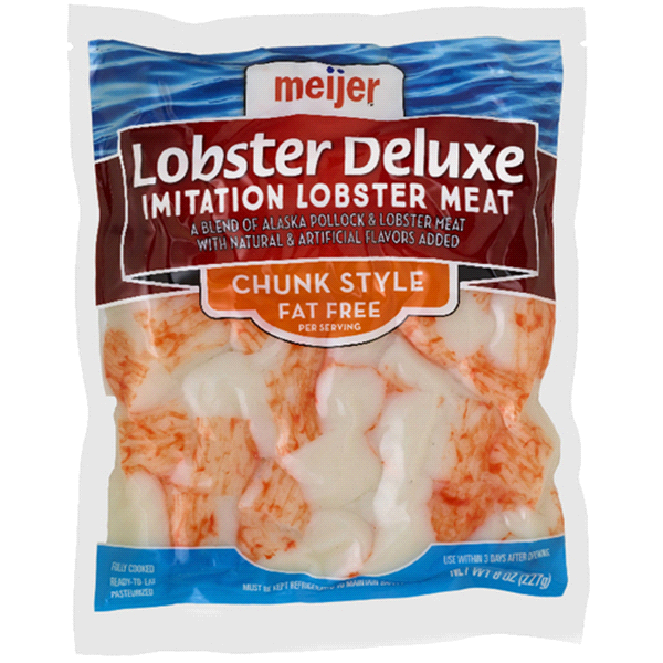 Meijer Chunk Style Lobster Deluxe Imitation Lobster Meat 8 oz Shipt