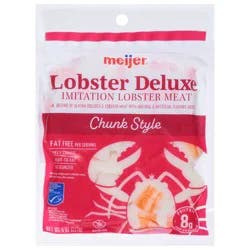 Meijer Lobster Deluxe Imitation Lobster Meat Chunks