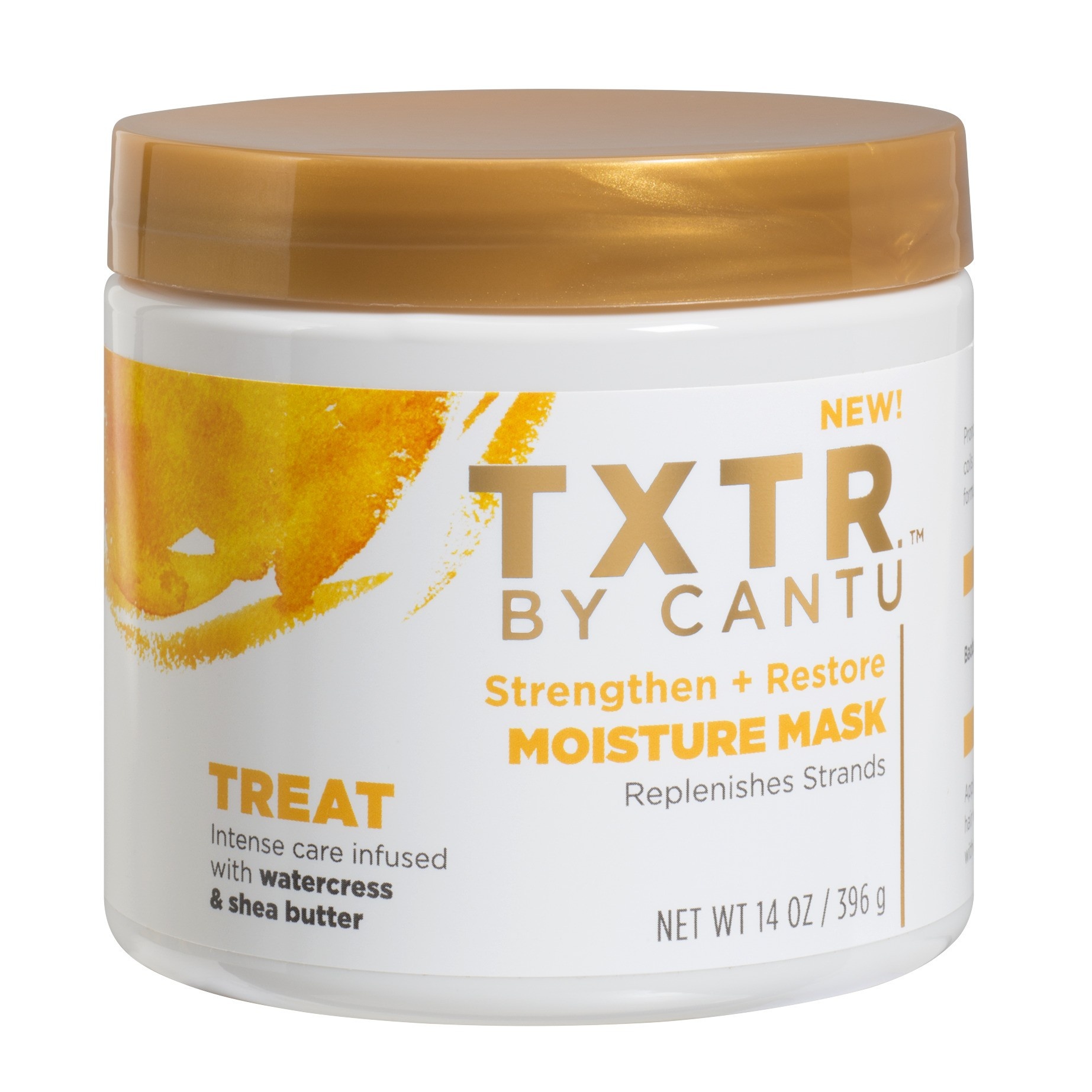 slide 1 of 1, Txtr by Cantu Treat Strengthen + Restore Moisture Mask, 14 oz