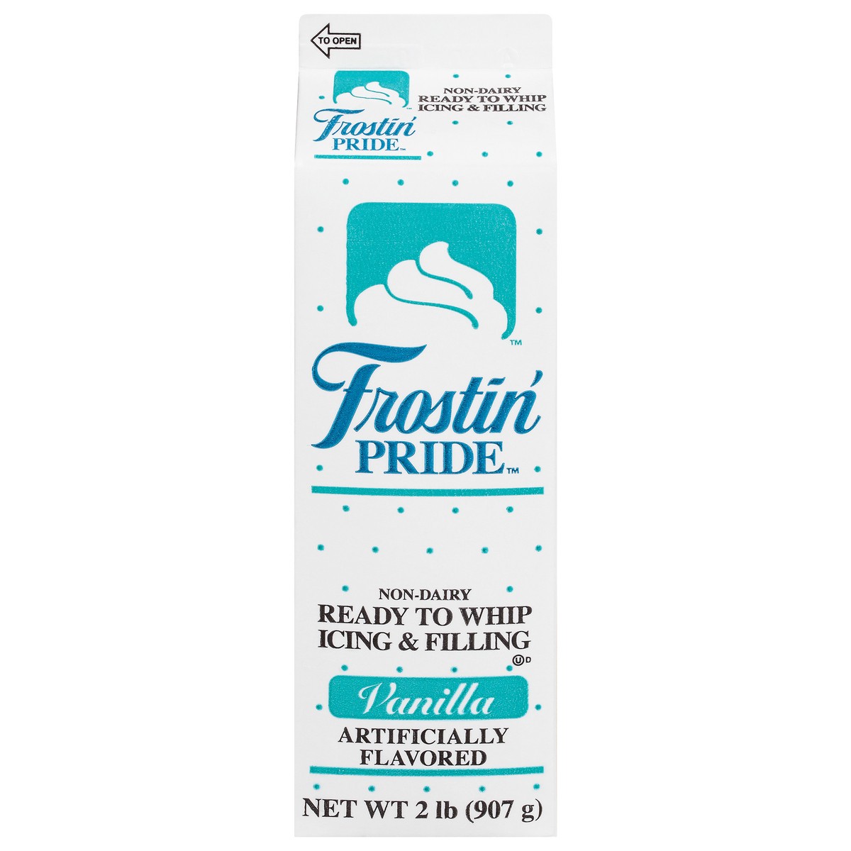 slide 6 of 13, Frostin' Pride Non-Dairy Vanilla Ready to Whip Icing & Filling 2 lb, 2 lb