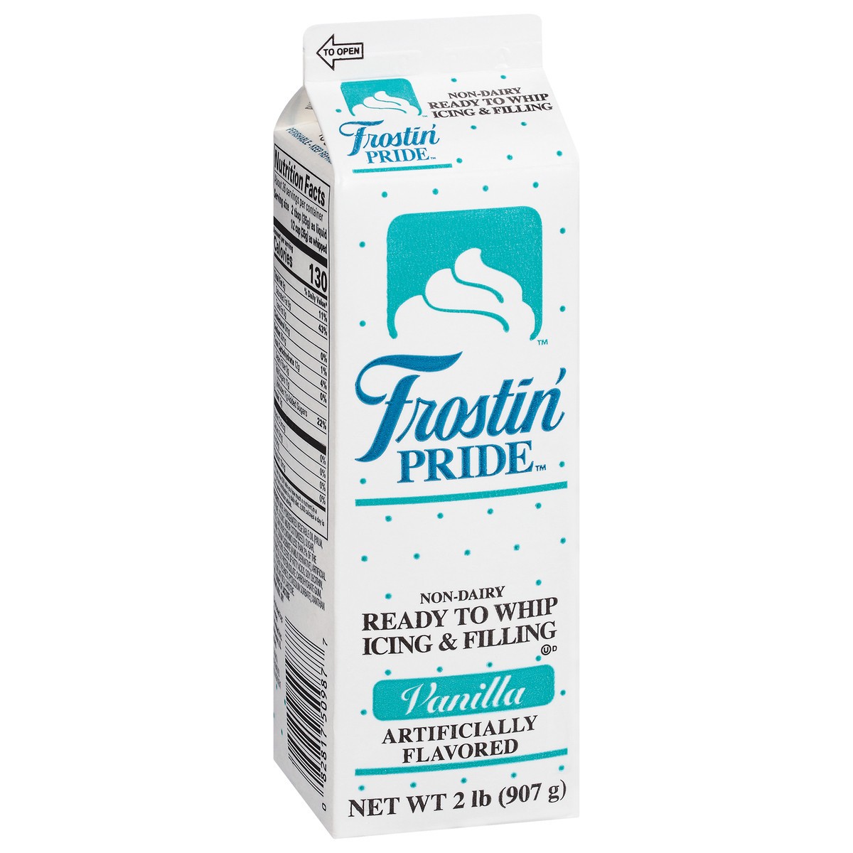 slide 10 of 13, Frostin' Pride Non-Dairy Vanilla Ready to Whip Icing & Filling 2 lb, 2 lb