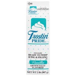 Frostin' Pride Non-Dairy Vanilla Ready to Whip Icing & Filling 2 lb