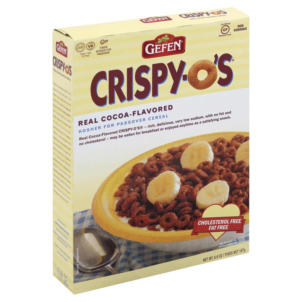 slide 5 of 5, Gefen Crispy-O'S Real Cocoa-Flavored Cereal 6.6 oz, 6.6 oz