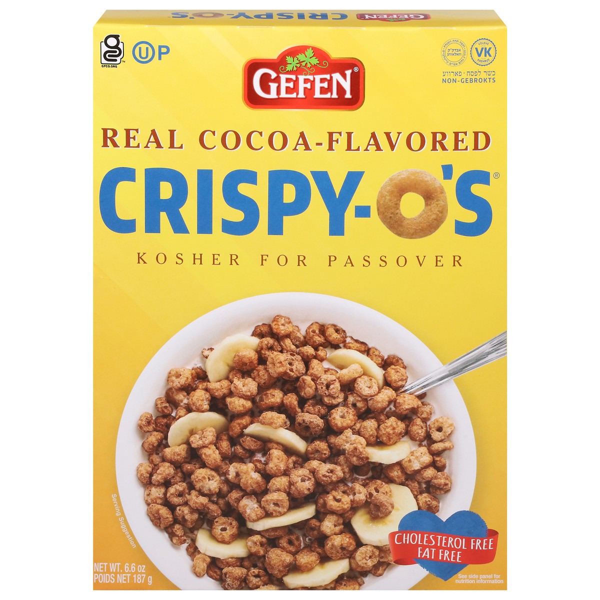 slide 1 of 5, Gefen Crispy-O'S Real Cocoa-Flavored Cereal 6.6 oz, 6.6 oz