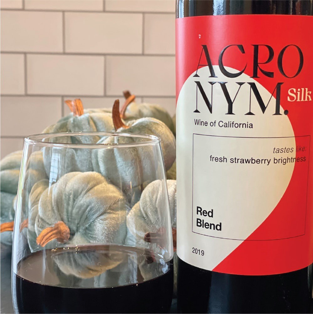 slide 2 of 6, Acronym Silk Shadow Red Blend Wine, 750 ml