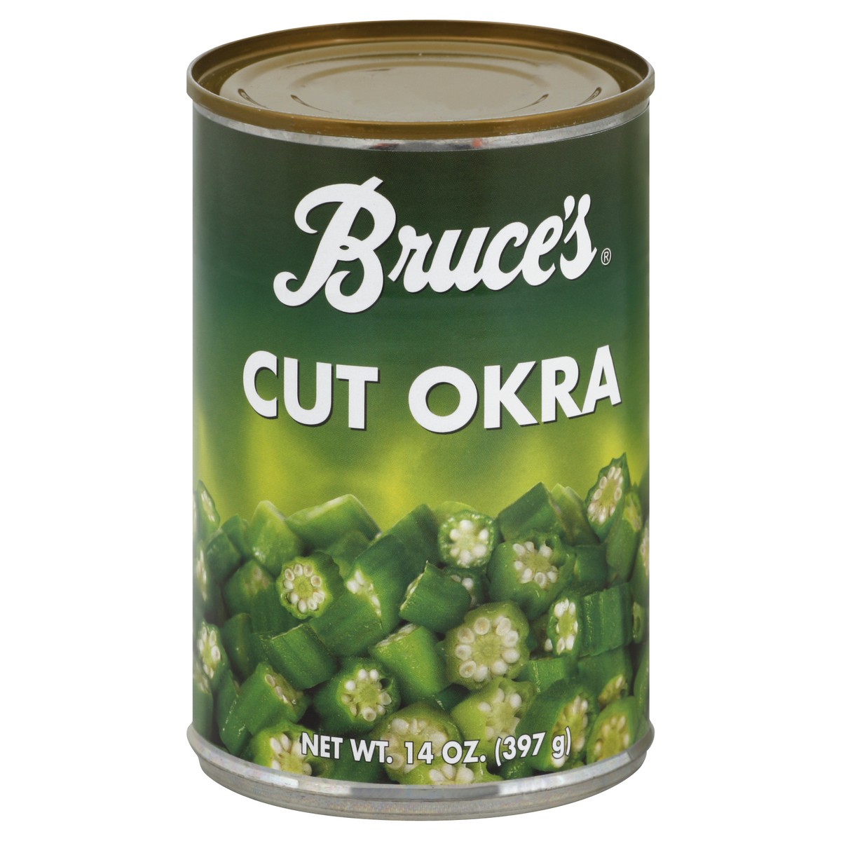 slide 2 of 2, Bruce's Bruce Cut Okra, 14 oz