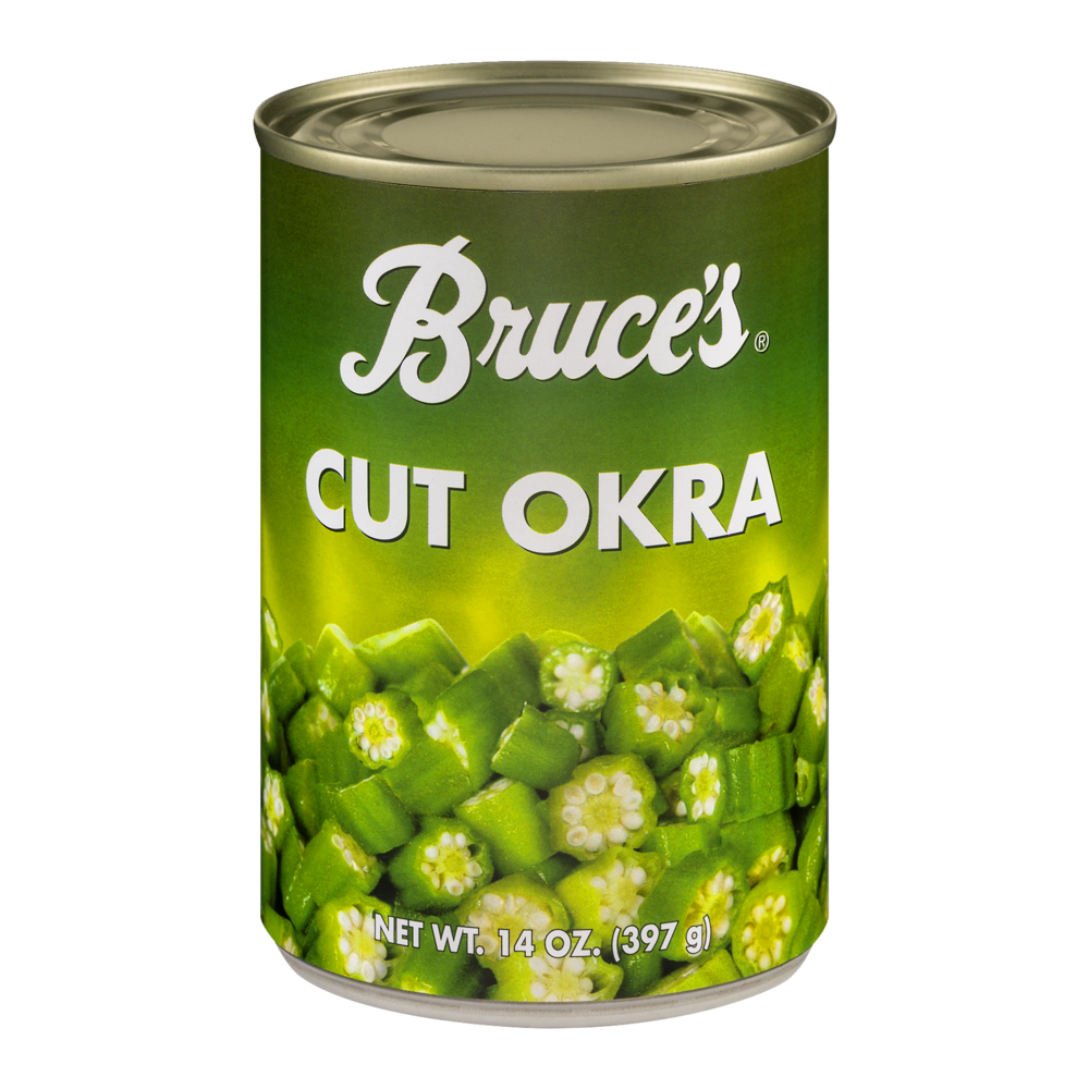 slide 1 of 1, Bruce's Cut Okra, 14 oz