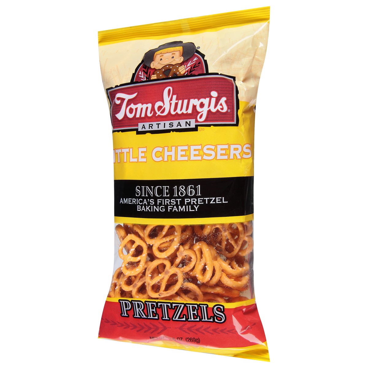 slide 9 of 9, Tom Sturgis Artisan Little Cheesers Pretzels - 11 oz, 11 oz