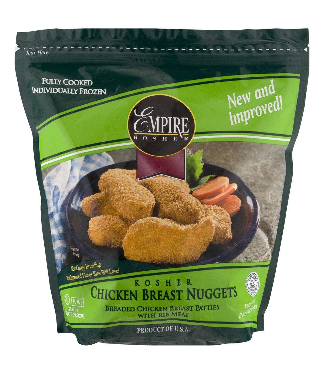 slide 1 of 1, Empire Kosher Chicken Breast Nuggets, 32 oz