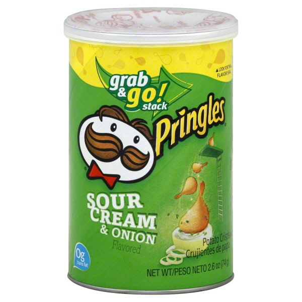 slide 1 of 1, Pringles Sour Cream/Onion, 2.61 oz