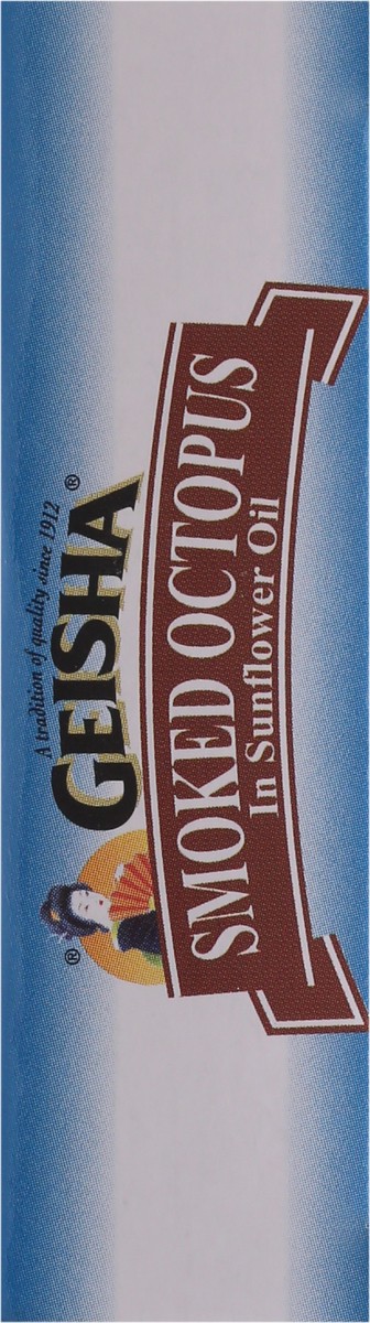 slide 5 of 9, Geisha Smoked Octopus in Sunflower Oil 3.75 oz, 