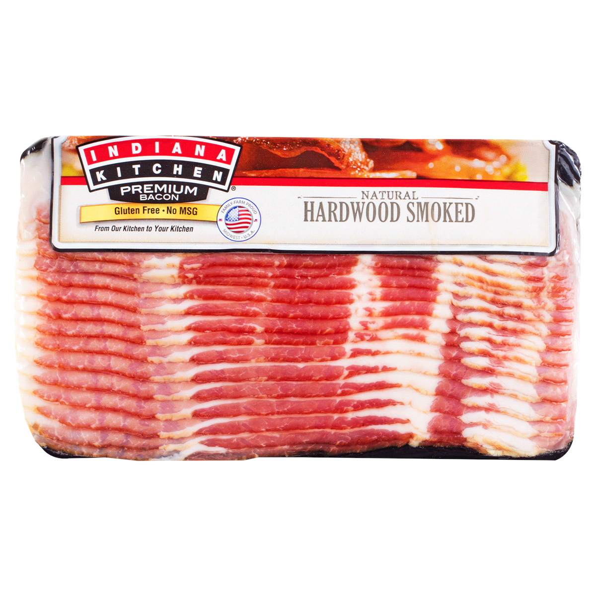 slide 1 of 1, Indiana Kitchen Sliced Bacon, 16 oz