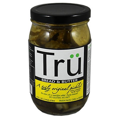 slide 1 of 1, Trü Pickles Bread & Butter, 16 oz