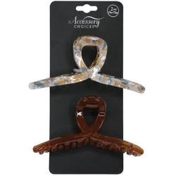 Accessory Choice Marble & Solid Claw Clips