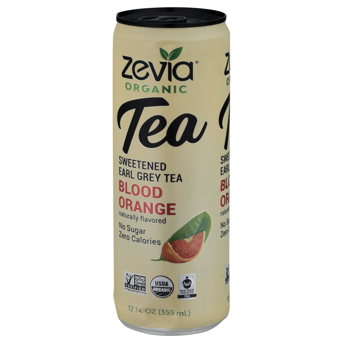 slide 4 of 9, Zevia Sweetened Organic Blood Orange Earl Grey Tea 12 fl oz, 12 fl oz