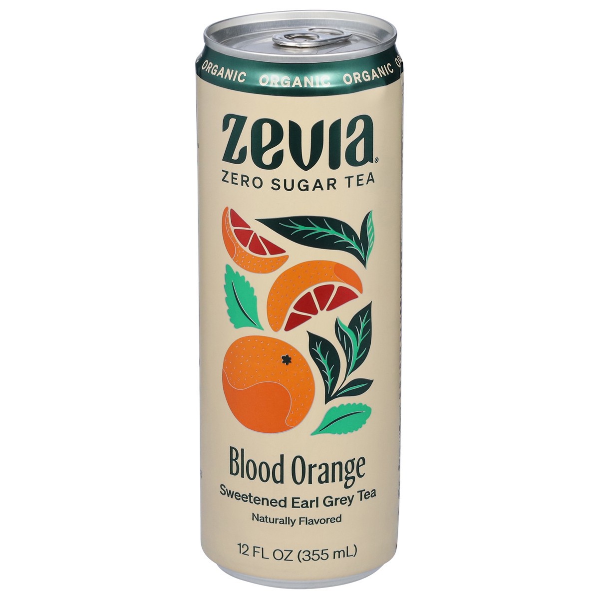 slide 1 of 9, Zevia Sweetened Organic Blood Orange Earl Grey Tea 12 fl oz, 12 fl oz
