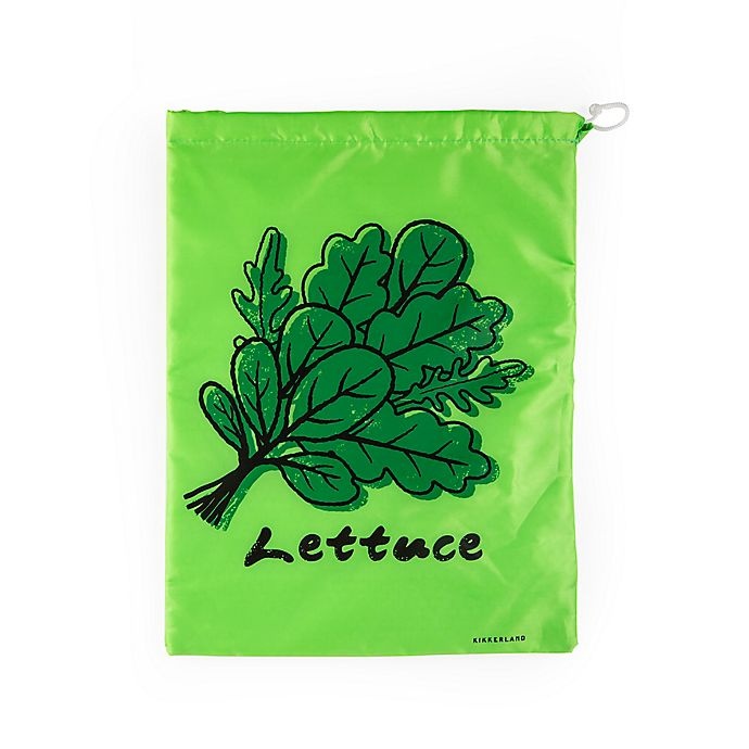 slide 1 of 1, Kikkerland Stay Fresh Lettuce Bag - Green, 1 ct