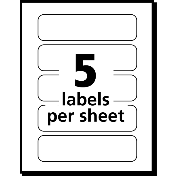 slide 3 of 5, Avery Flexible Name Badge Labels, Assorted Colors, 100 ct