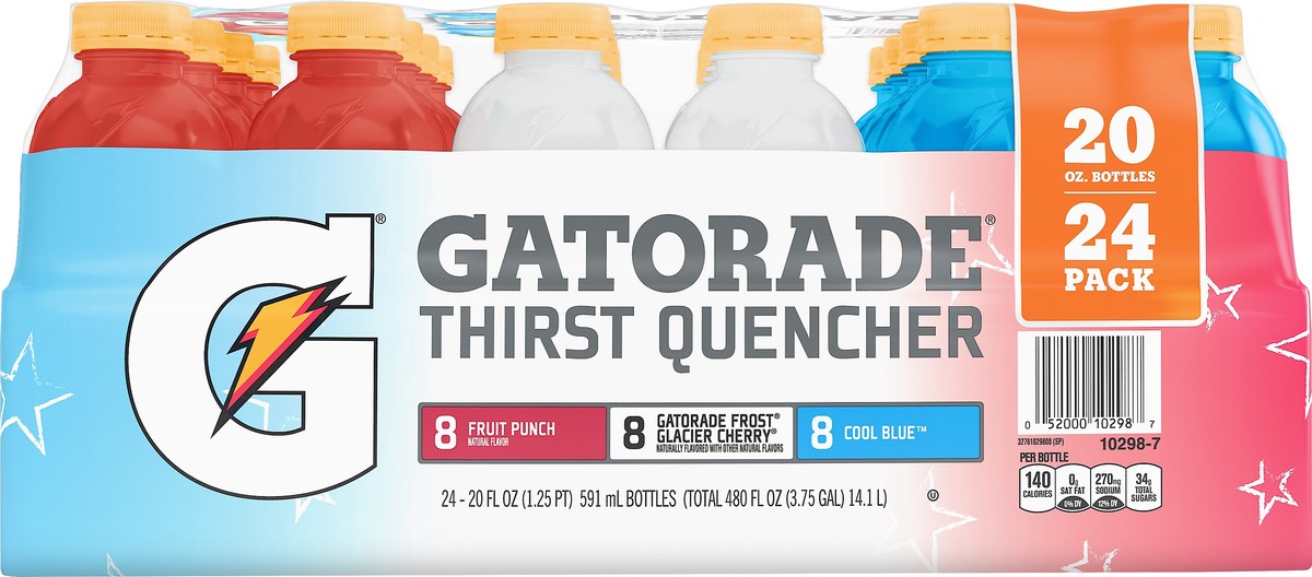 slide 3 of 6, Gatorade 24 Pack Variety Thirst Quencher 24 ea, 24 ct