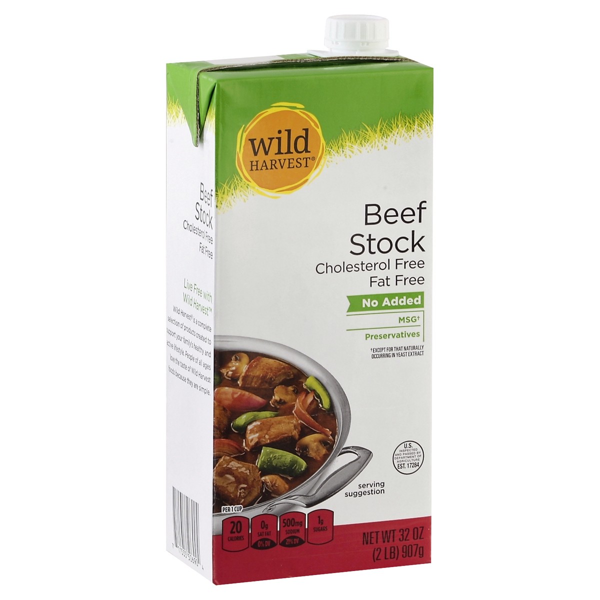 slide 3 of 8, Wild Harvest Non Gmo Stock Beef, 32 oz