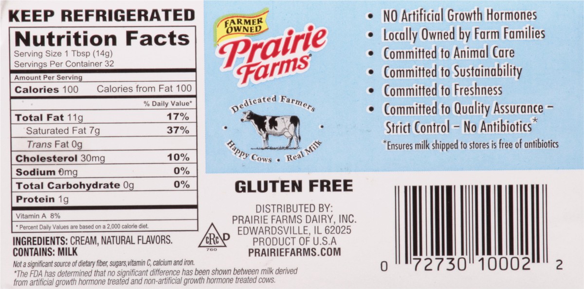 slide 4 of 10, Prairie Farms Unsalted Butter Quarters, 16 oz