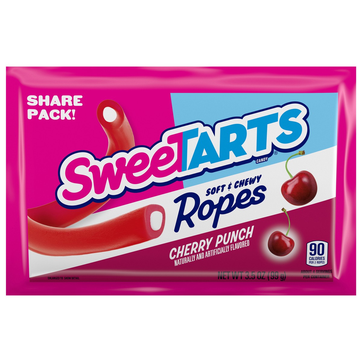 slide 1 of 1, SweeTARTS 71915 159438 Ropes Cherry Punch Share Pack 3.5 oz, 3.5 oz