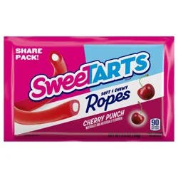 SweeTARTS Cherry Punch Ropes 3.5 Ounce Laydown