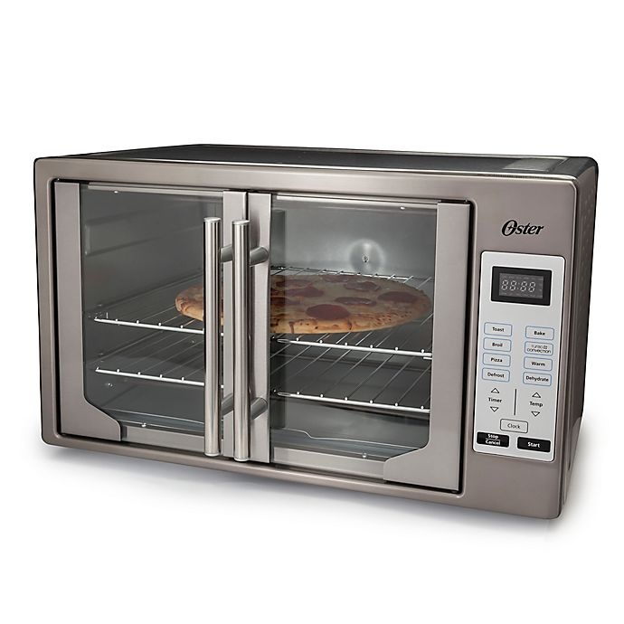 slide 2 of 5, Oster Stainless Steel Digital French Door Oven - Black Stainless, 1 ct