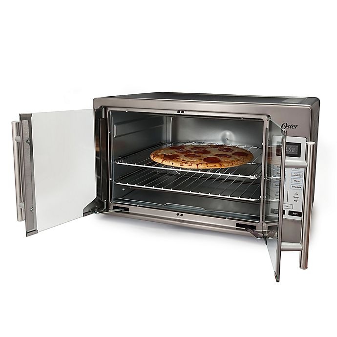 slide 3 of 5, Oster Stainless Steel Digital French Door Oven - Black Stainless, 1 ct