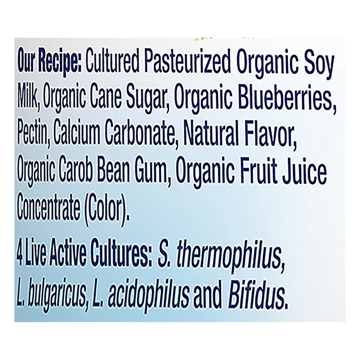 slide 6 of 8, Stonyfield Blueberry Bottom Soy Yogurt, 6 oz