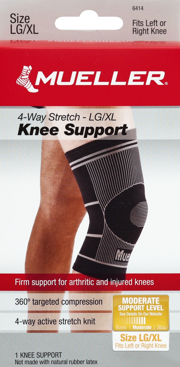 slide 2 of 4, Mueller Knee Support 1 ea, 1 ea