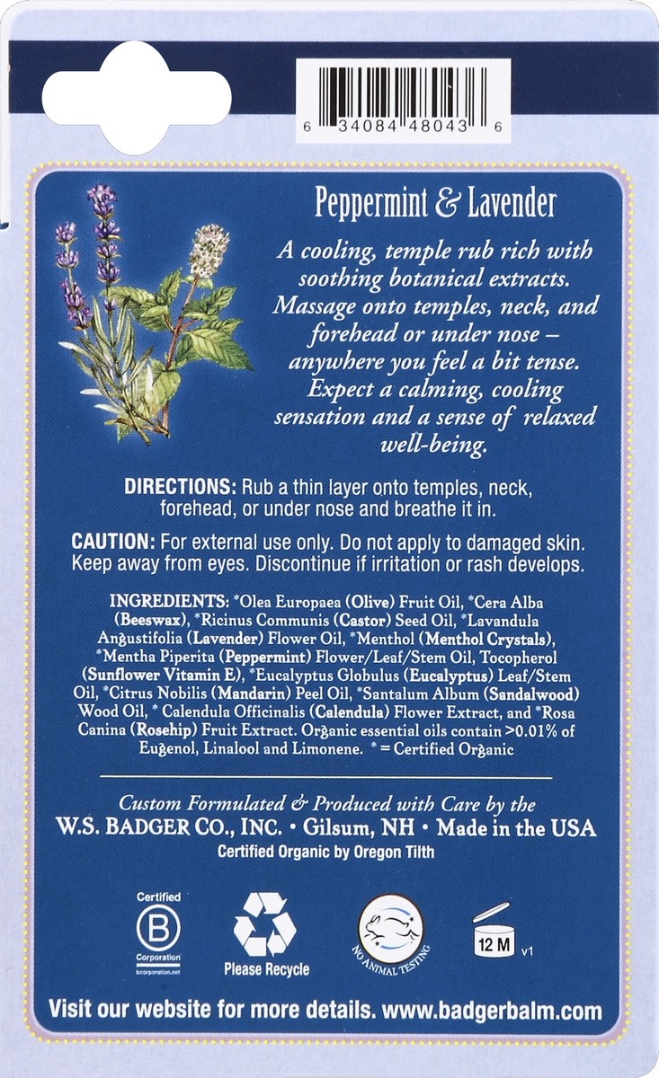 slide 3 of 5, Badger Headache Soother 0.6 oz, 0.6 oz