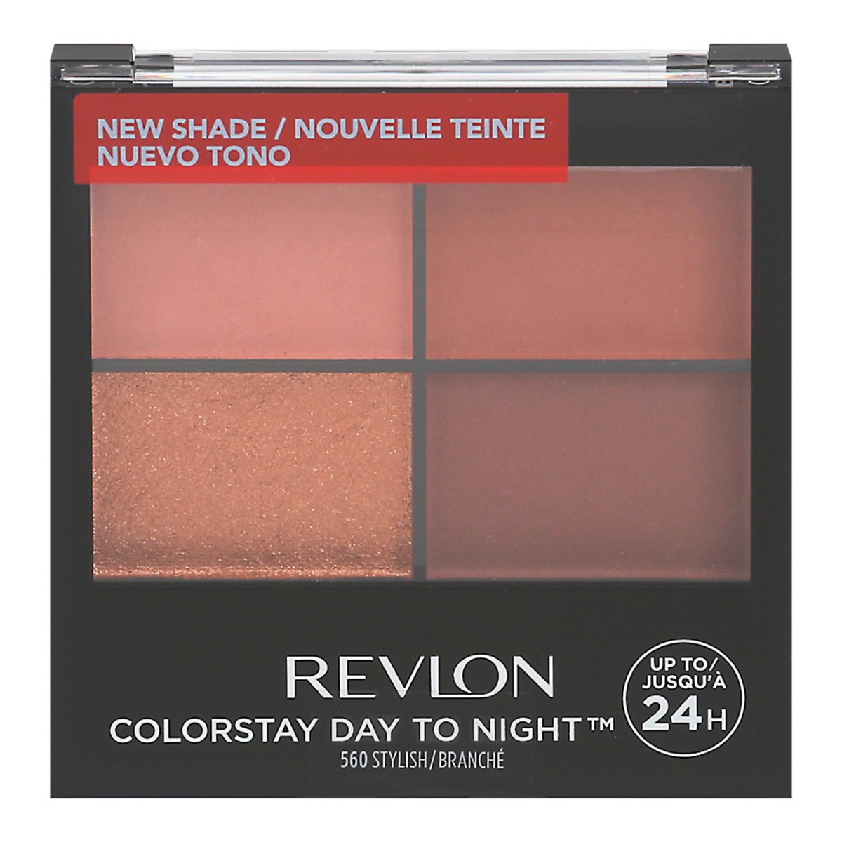 slide 1 of 1, Revlon ColorStay Day to Night Eyeshadow Quad - Stylish, 0.16 oz