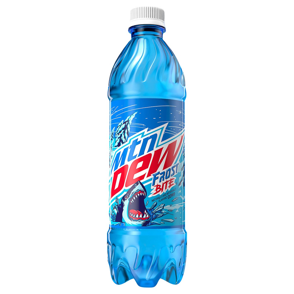 slide 1 of 3, Mountain Dew Frost Bite Soda Naturally & Artificially Flavored Dew - 16.9 fl oz, 16.9 fl oz