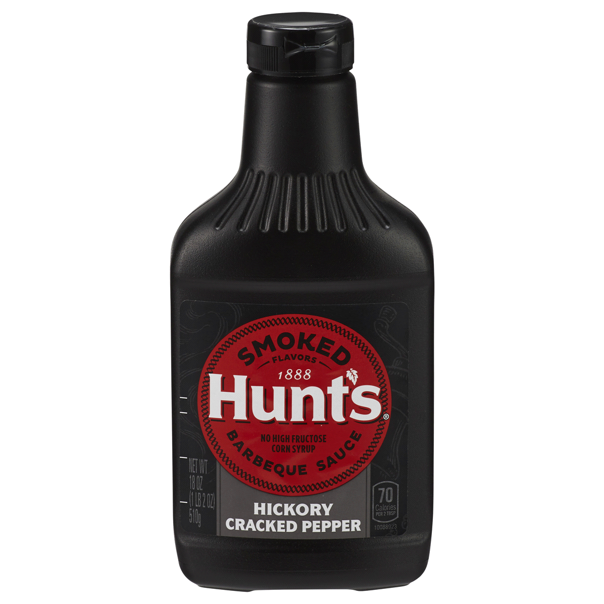 slide 1 of 1, Hunt's Hickory Cracked Black Pepper Barbecue Sauce, 18 oz