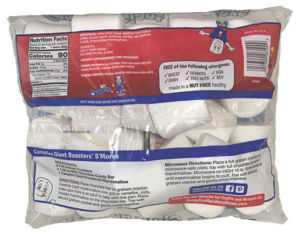 slide 4 of 4, Campfire Giant Roaster Marshmallows, 24 oz