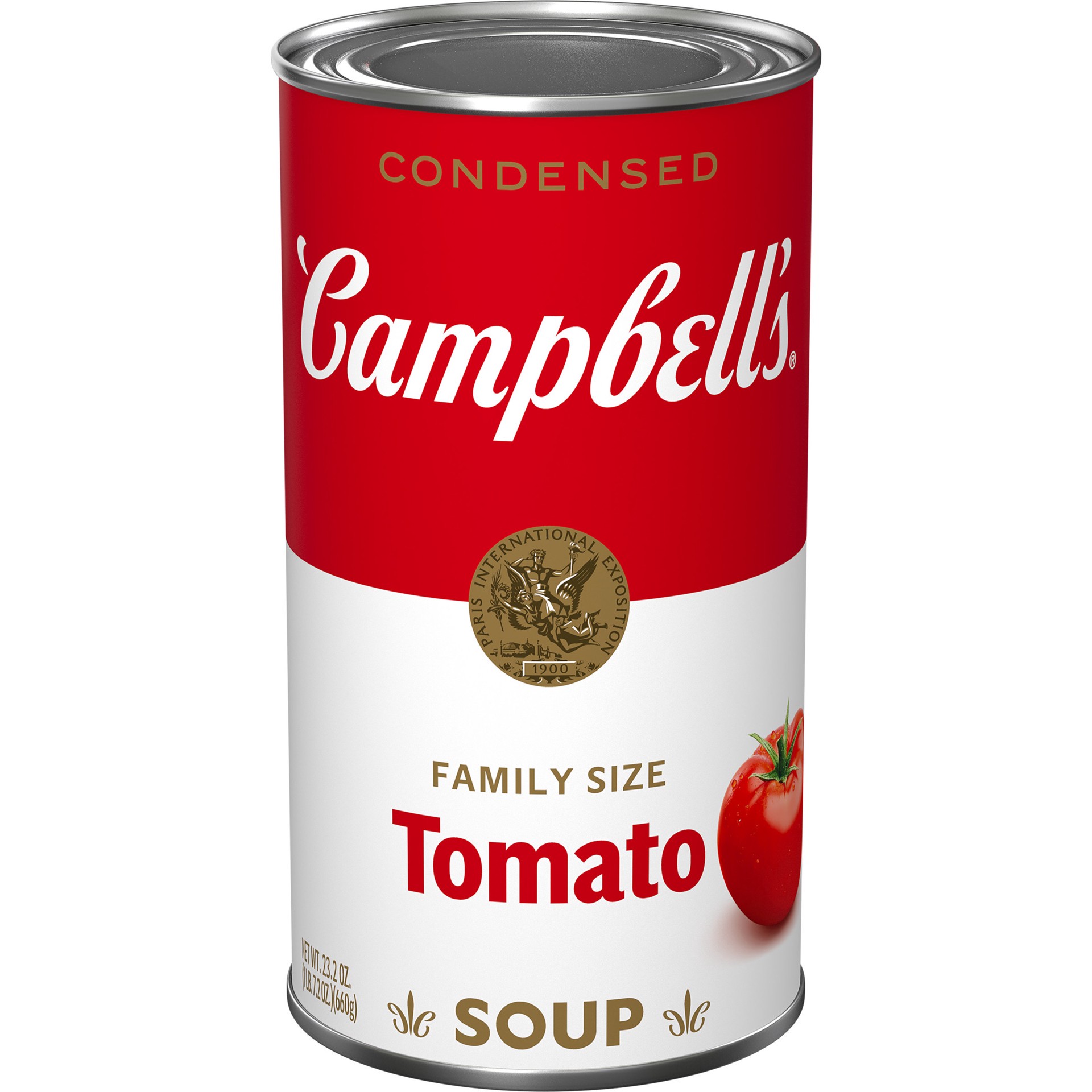 slide 1 of 5, Campbell's Condensed Tomato Soup, 23.2 oz Family Size Can, 23.20 oz