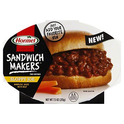 slide 1 of 1, Hormel Sandwich Makers Sloppy Joe Barbecue Sauce with Beef, 7.5 oz