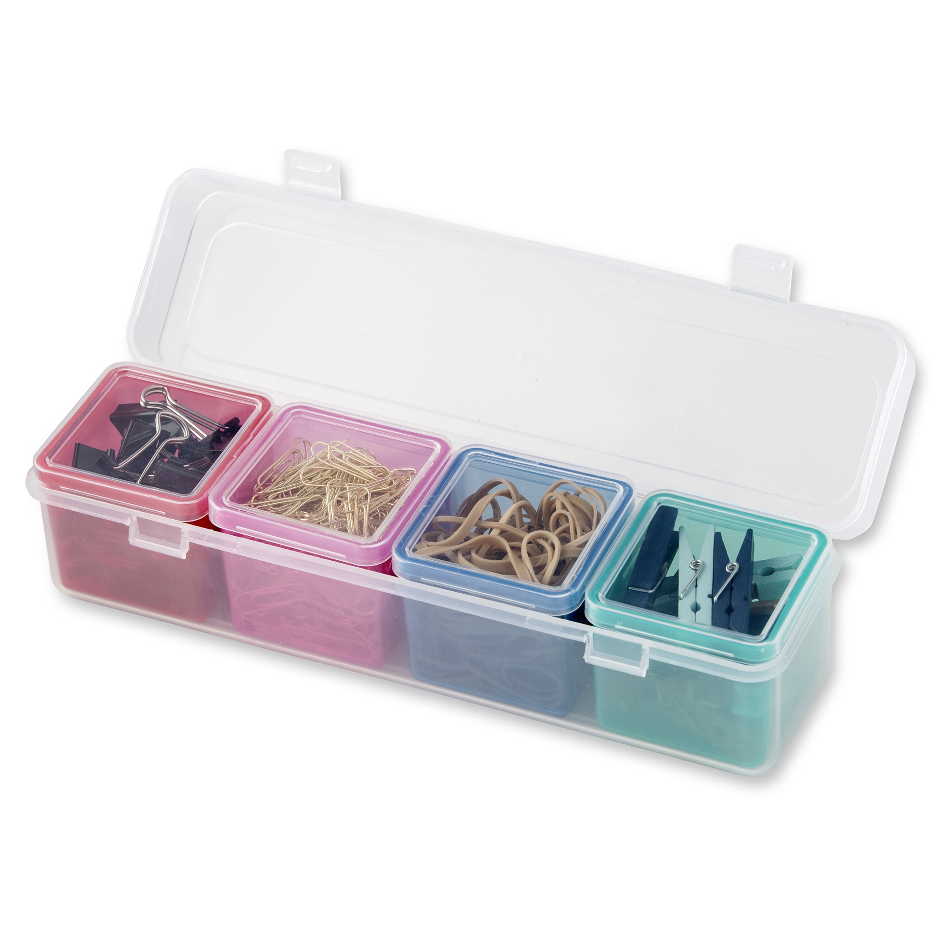 slide 3 of 5, 5-In-1 Multi Use Organizer By Simply Tidy, 2.15 in x 2.15 in x 1.8 in