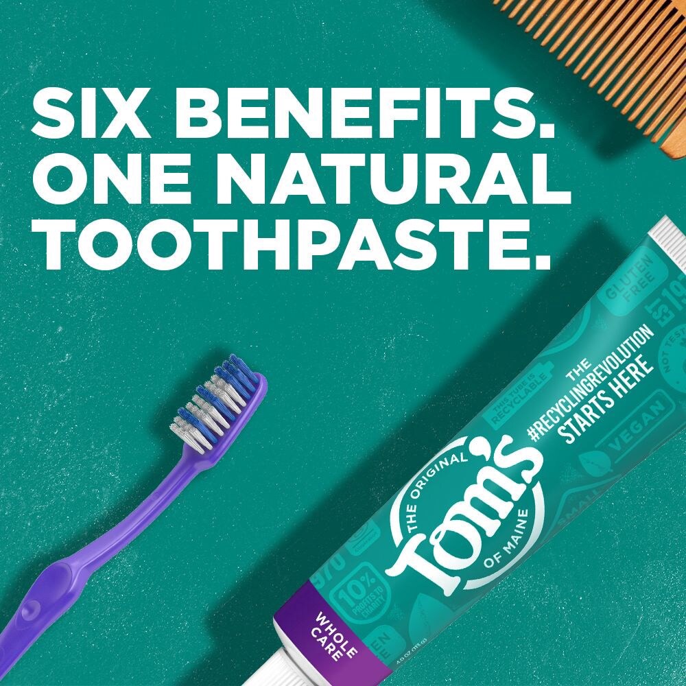 slide 6 of 6, Tom's of Maine Whole Care Toothpaste, Wintermint, 4.0Oz., 4 oz