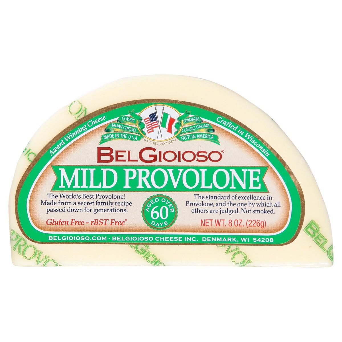 slide 1 of 13, BelGioioso Cheese, Mild Provolone, 8 Ounce, 8 oz