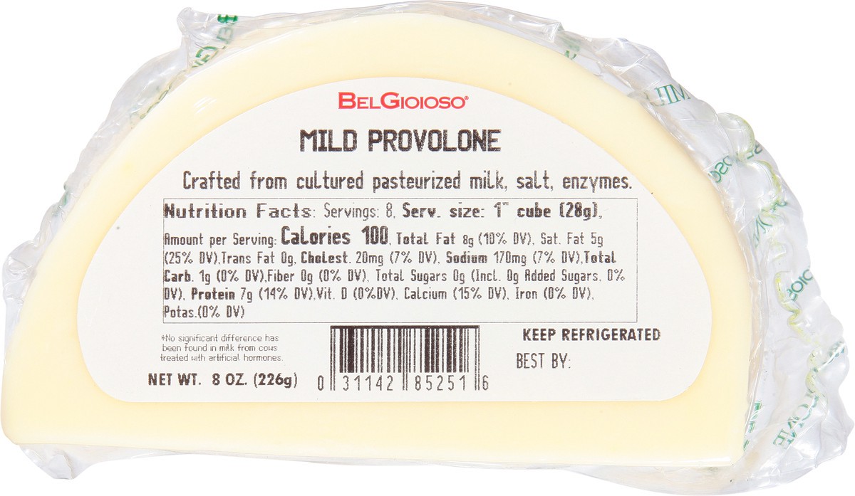 slide 8 of 13, BelGioioso Cheese, Mild Provolone, 8 Ounce, 8 oz