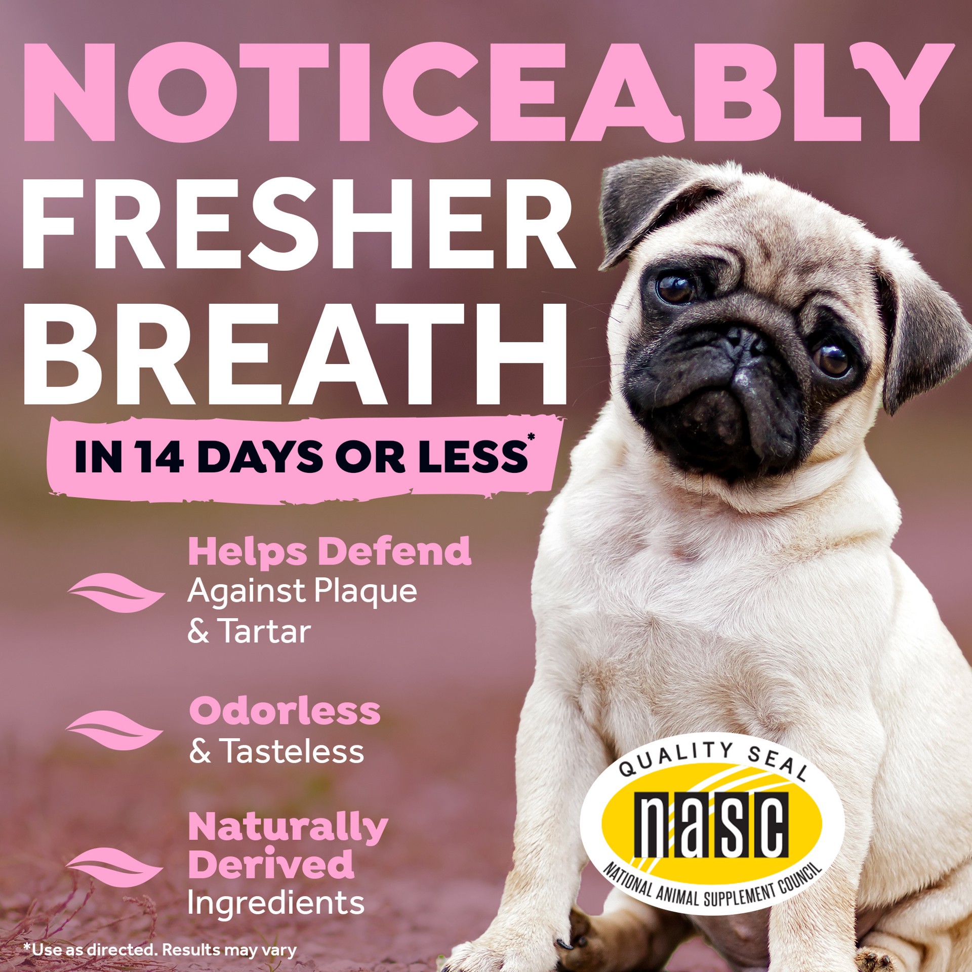 slide 2 of 10, TropiClean Fresh Breath Dental Health Solution for Puppies, 16oz, 16 oz