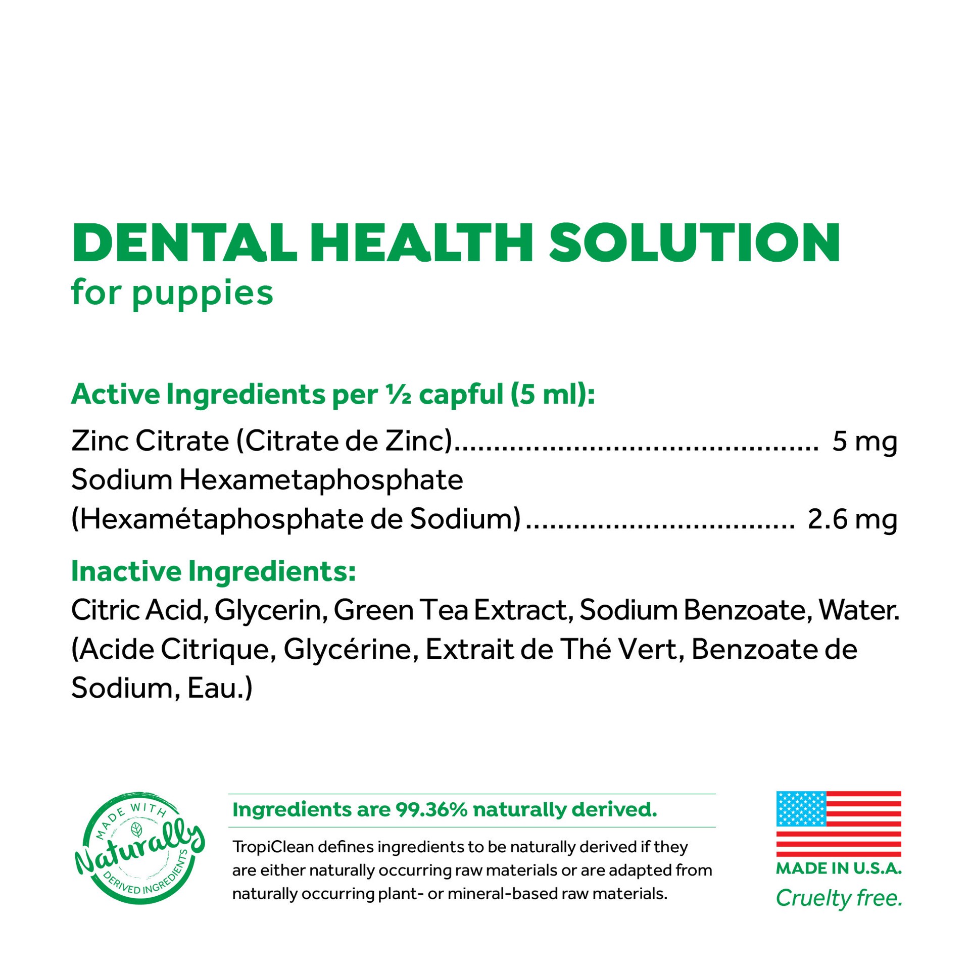 slide 4 of 10, TropiClean Fresh Breath Dental Health Solution for Puppies, 16oz, 16 oz