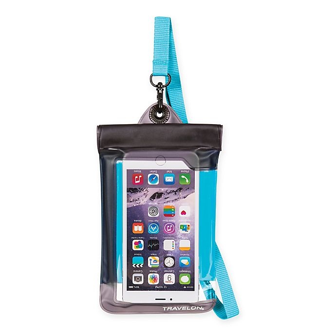 slide 1 of 1, Travelon Waterproof Smart Phone/Digital Camera Pouch - Blue, 1 ct