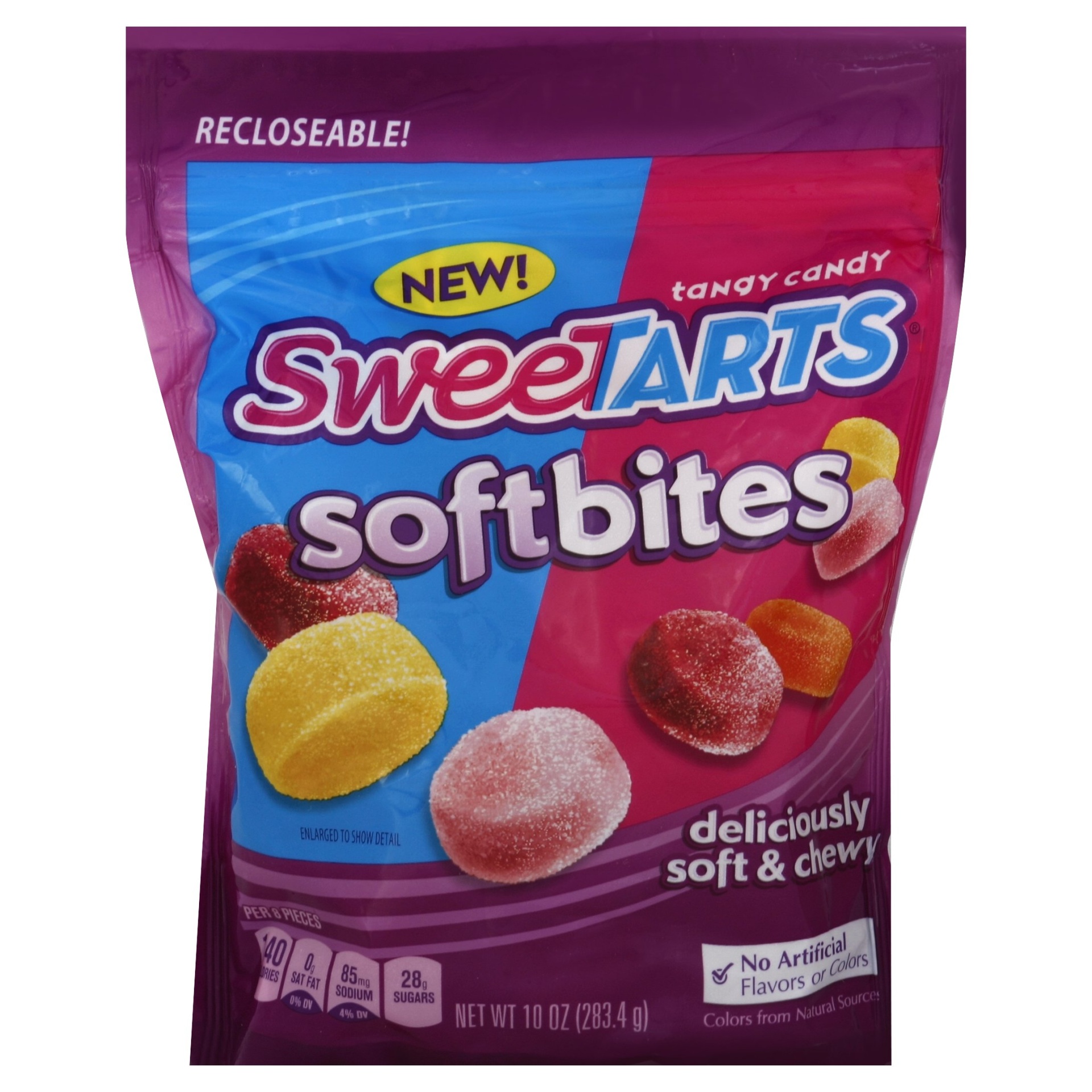 slide 1 of 1, SweeTARTS Softbites Soft & Chewy Candy, 10 oz