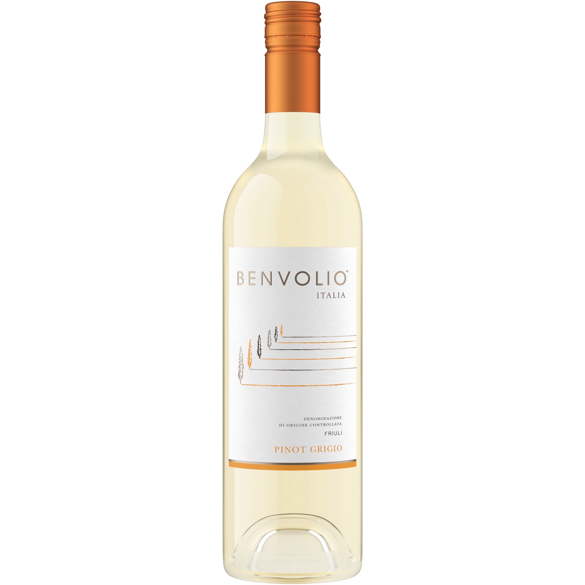 slide 1 of 4, Benvolio Friuli Pinot Grigio White Wine, 750ml, 750 ml